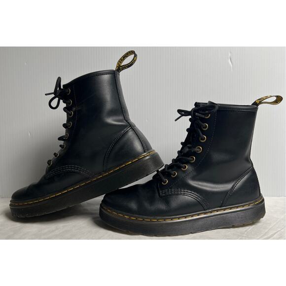 Dr Martens Boots Zavala Black Leather Boots Women’s US Size 6 - Picture 3 of 8